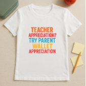 親財布感謝シャツメおもしろい先生 Tシャツ