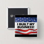 親資本主義、私は私のビジネス、アンチオバマを造りました 缶バッジ (正面&裏面)