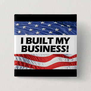親資本主義、私は私のビジネス、アンチオバマを造りました 缶バッジ