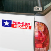 親銃のテキサス人 バンパーステッカー (トラック上)