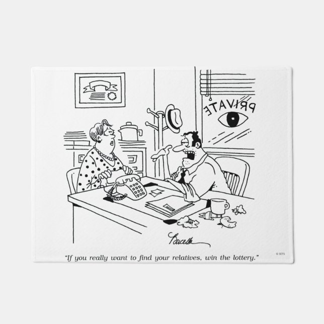 親類を見つけること ドアマット (正面)