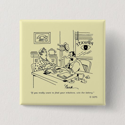 親類を見つけること 缶バッジ (正面)