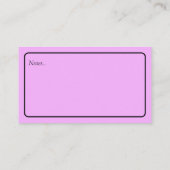 親、お母さん連絡の名刺 名刺 (裏面)