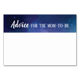 親/妊婦のnotecardの銀河系のためのアドバイス テーブルナンバー