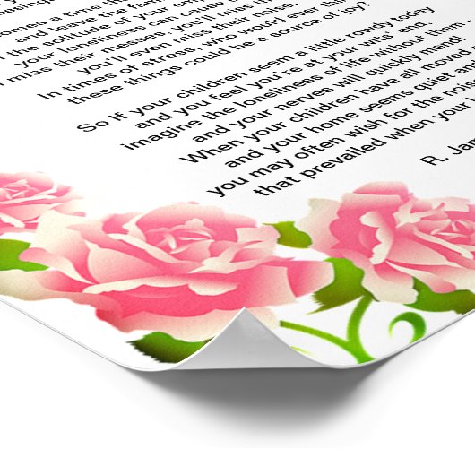 「親」親の指導詩 ポスター (角)