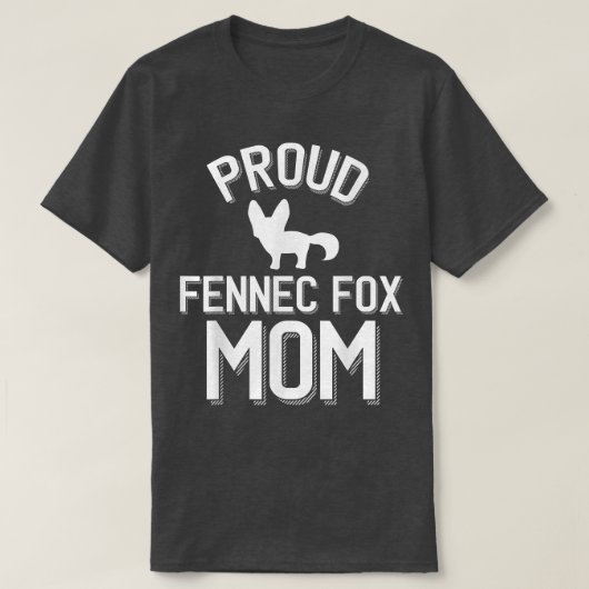 親Fennecの可愛い誇りを持ったFennec For Mom Tシャツ (デザイン正面)