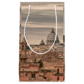 観光しているMonte Pincioからのローマの空中写真 スモールペーパーバッグ (正面)