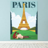 観光パリ キャンバスプリント (インサイチュ (ウッドフロア))