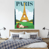観光パリ キャンバスプリント (インサイチュ (寝室))