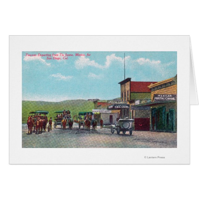 観光客がティフアナに向けて出発 (正面横)