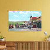 観光客がティフアナのシーンに出発 キャンバスプリント (インサイチュ (リビング))