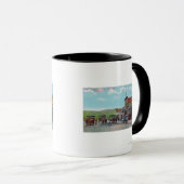 観光客がティフアナのシーンに出発 マグカップ (正面右)