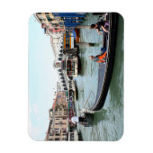 観光客のゴンドラでRialto Bridge, Venice マグネット (縦)