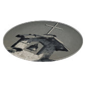 観光客の町村の礼拝堂 カッティングボード (角)