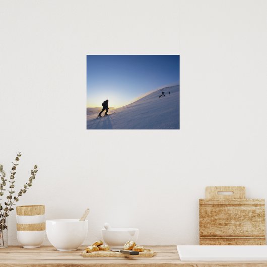 観光客オン山 ポスター (キッチン)