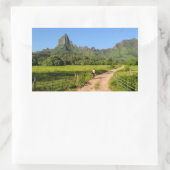 観光客サイクリングのMoorea長方形ステッカー 長方形シール (バッグ)