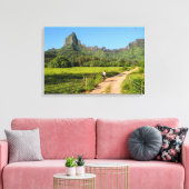 観光客サイクリングオントロピカルモーレアカンバスプリント キャンバスプリント (インサイチュ (リビング))