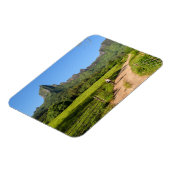 観光客サイクリングオンMoorea長方形マグネット マグネット (左側)