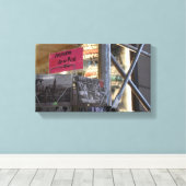 観光客ショップニューヨークシティNYC都市写真 キャンバスプリント (インサイチュ (ウッドフロア))