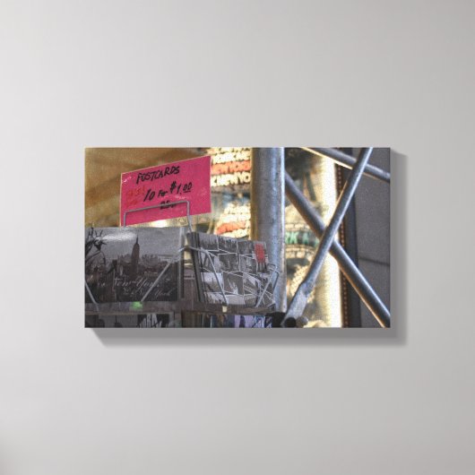 観光客ショップニューヨークシティNYC都市写真 キャンバスプリント (正面)