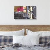 観光客ショップニューヨークシティNYC都市写真 キャンバスプリント (インサイチュ (寝室))