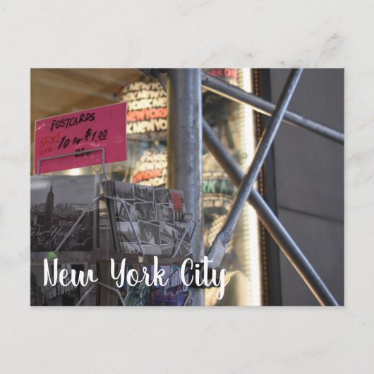 観光客ショップニューヨークシティNYC都市写真 ポストカード (正面)