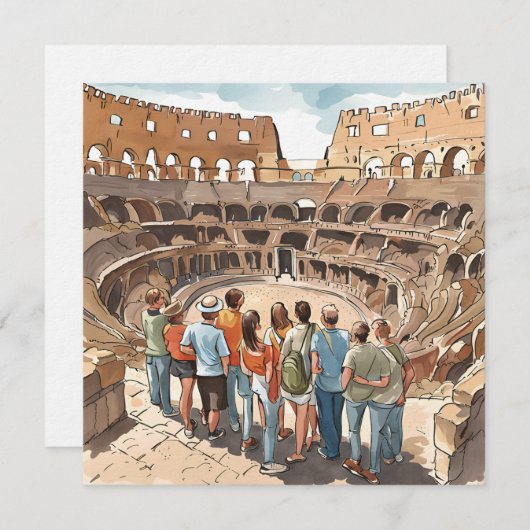 観光客ズアットローマズコロシアム シーズンカード (正面/裏面)