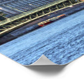 観光客ボート,ネバ川,サンクトペテルブルク,ロシア ポスター (角)