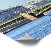 観光客ボート，ネバ川，サンクトペテルブルク，ロシア ポスター (角)