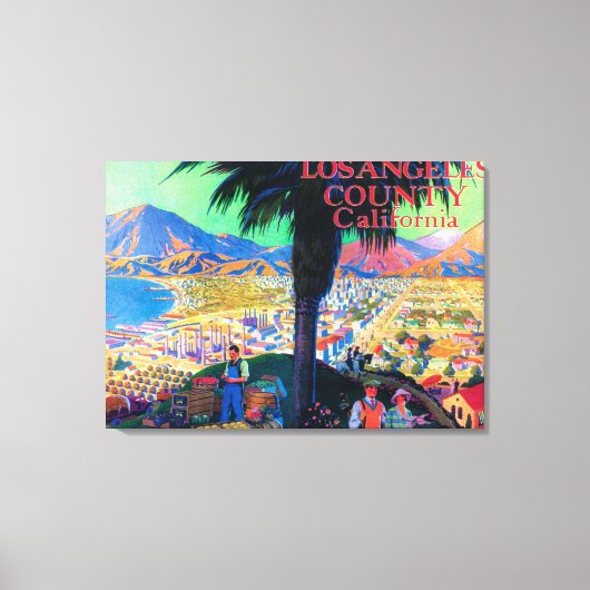 観光客ポスター# 1 キャンバスプリント (正面)