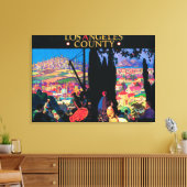 観光客ポスター# 2 キャンバスプリント (インサイチュ (リビング))