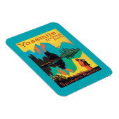 観光客ポスター – Yosemite Nat'l Park, CA マグネット (右側)