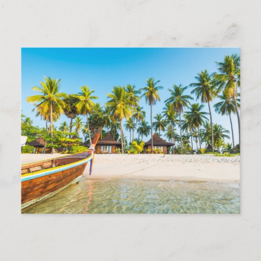 観光客リゾートズバンガローズオンビーチ |タイ ポストカード (正面)