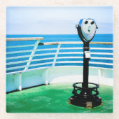 観光客双眼 ガラスコースター (正面)