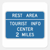 観光客情報センターの署名 スクエアシール (正面)