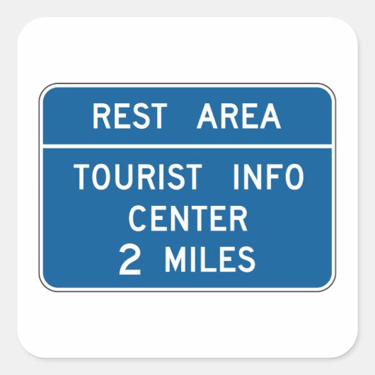 観光客情報センターの署名 スクエアシール (正面)