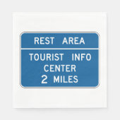 観光客情報センターの署名 スタンダードランチョンナプキン (正面)