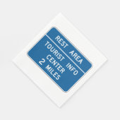 観光客情報センターの署名 スタンダードランチョンナプキン (角)