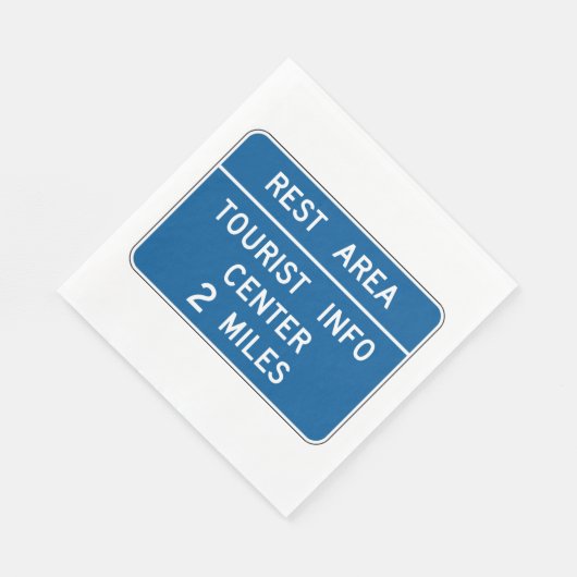 観光客情報センターの署名 スタンダードランチョンナプキン (角)