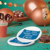 観光客情報センターの署名 ペーパープレート