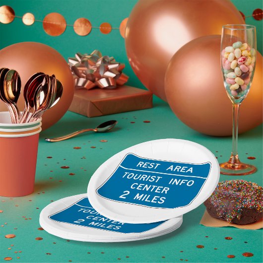 観光客情報センターの署名 ペーパープレート