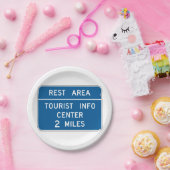 観光客情報センターの署名 ペーパープレート (パーティー)