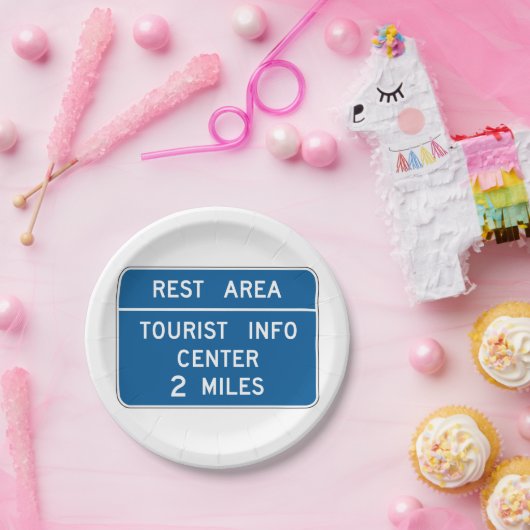 観光客情報センターの署名 ペーパープレート (パーティー)