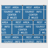 観光客情報センターの署名 ラッピングペーパー (フラット)