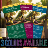 観光客情報マーケティングヴィンヤードワイナリーブルー ラックカード