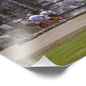 観光客登山エルの遺跡の階段 フォトプリント (角)