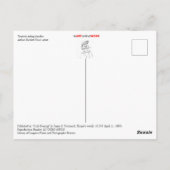 観光客自転車 ポストカード (裏面)