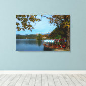 観光客船で秋にブリュー湖 キャンバスプリント (インサイチュ (ウッドフロア))