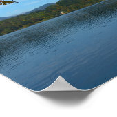 観光客船で秋にブリュー湖 ポスター (角)