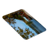 観光客船で秋にブリュー湖 マグネット (右側)